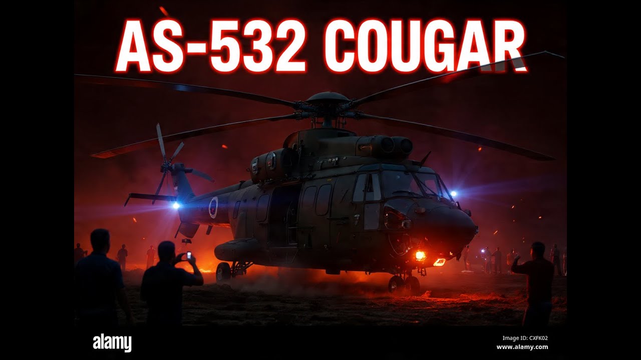 “AS 532 Cougar en acción  El helicóptero militar que impresiona al mundo”