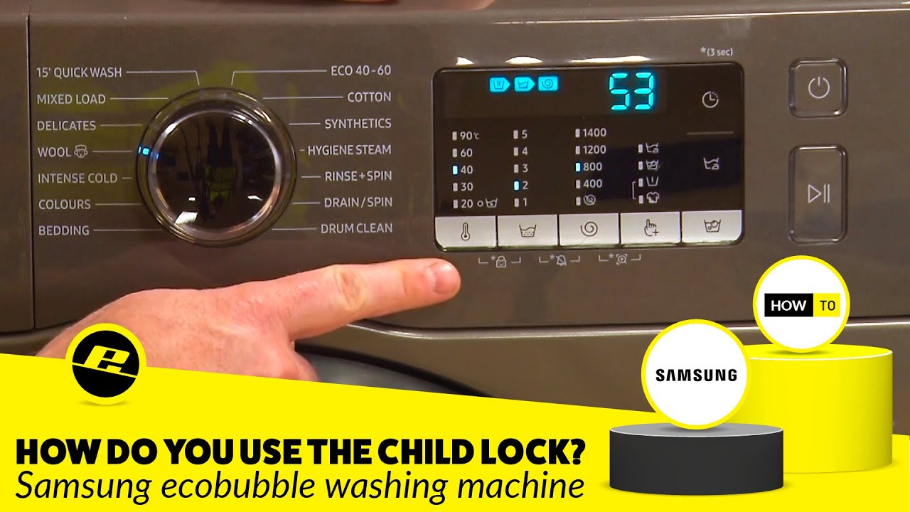 Samsung ecobubble Child Lock: Activate and Deactivate in Seconds