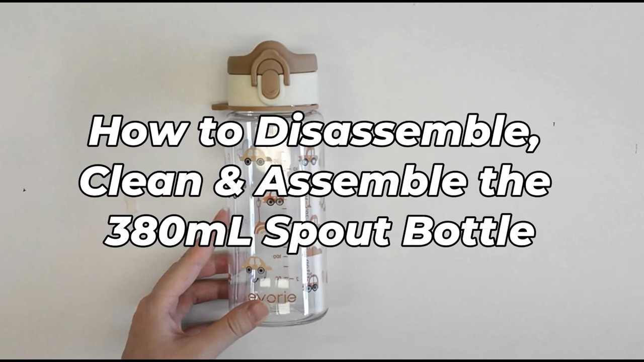 Evorie 380mL Spout Bottle | Disassembly, Cleaning & Assembly Guide