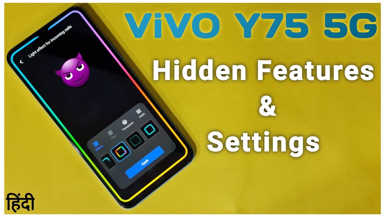 Vivo Y75 5G Hidden Features & Settings | Tips & Tricks in Hindi
