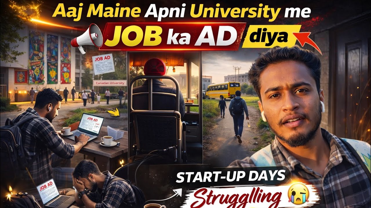 Aaj Maine Apni University Me Job Ka AD Diya 😳 | Startup Struggle Story