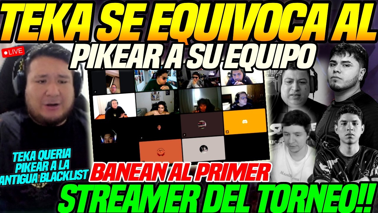 😲Kingteka Queria Pikear a la Blacklist pero se Equivoco!!😲Banean al primer Streamer del Torneo dota2