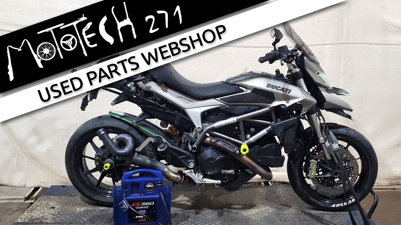Mototech271: Disassembling a 2013 Ducati Hyperstrada 821 for Premium Used Parts - Available Now!
