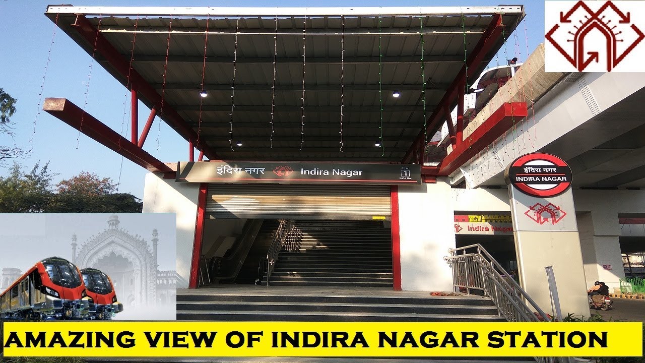 लखनऊ मेट्रो | Lucknow Metro | Amazing View of Indira Nagar Metro Station | Elevated Metro Station