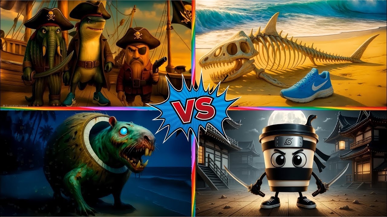 BRAINROT ZOMBIE 🆚 BRAINROT EXTINCTION 🆚 BRAINROT PIRATES 🆚 ASSASINO - Tiles Hop EDM Rush!