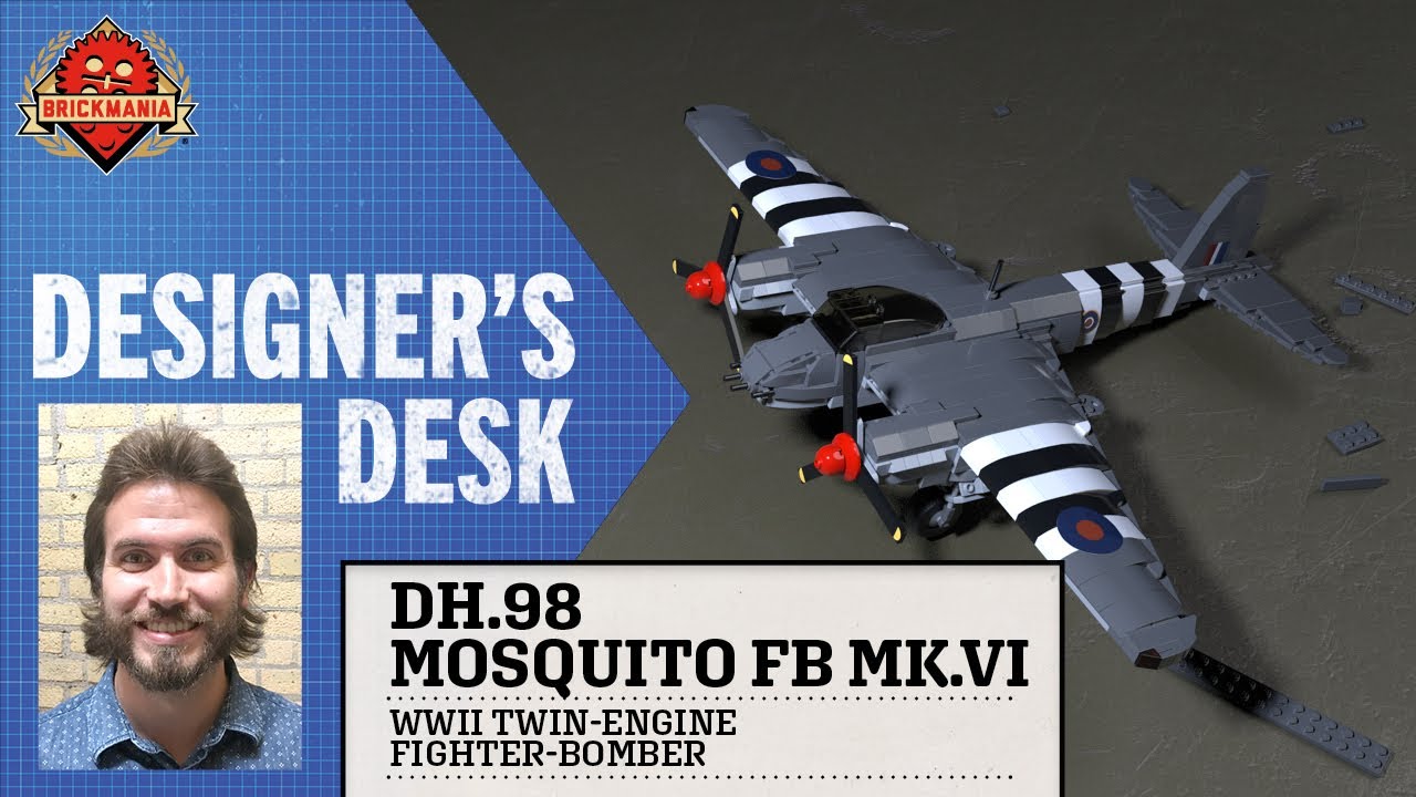 DH.98 Mosquito FB Mk.VI - Custom Military Lego - At The Designer’s Desk
