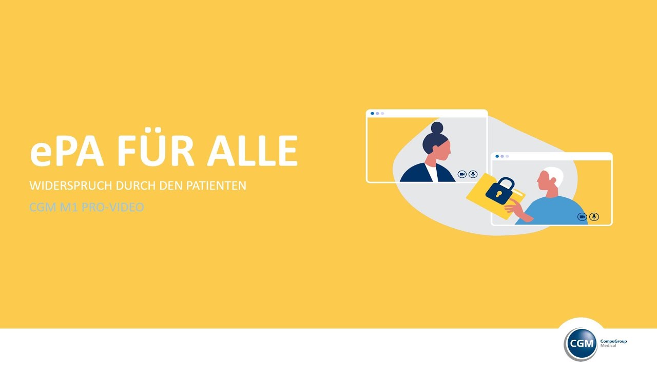 Die ePA für alle in CGM M1 PRO - Widerspruch