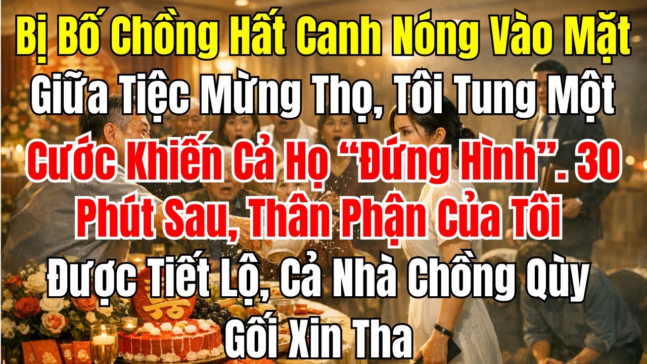 Bị Bố Chồng Hất Canh Nóng Vào Mặt, 30 Phút Sau Cả Nhà Quỳ Xin Tha | DƯ ÂM ĐỜI KỂ