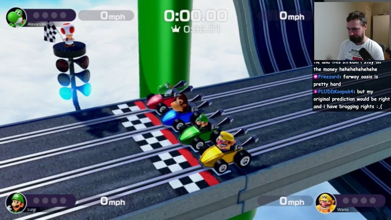 Slot-Car Derby Stage 3 in 33.00 - Mario Party Superstars