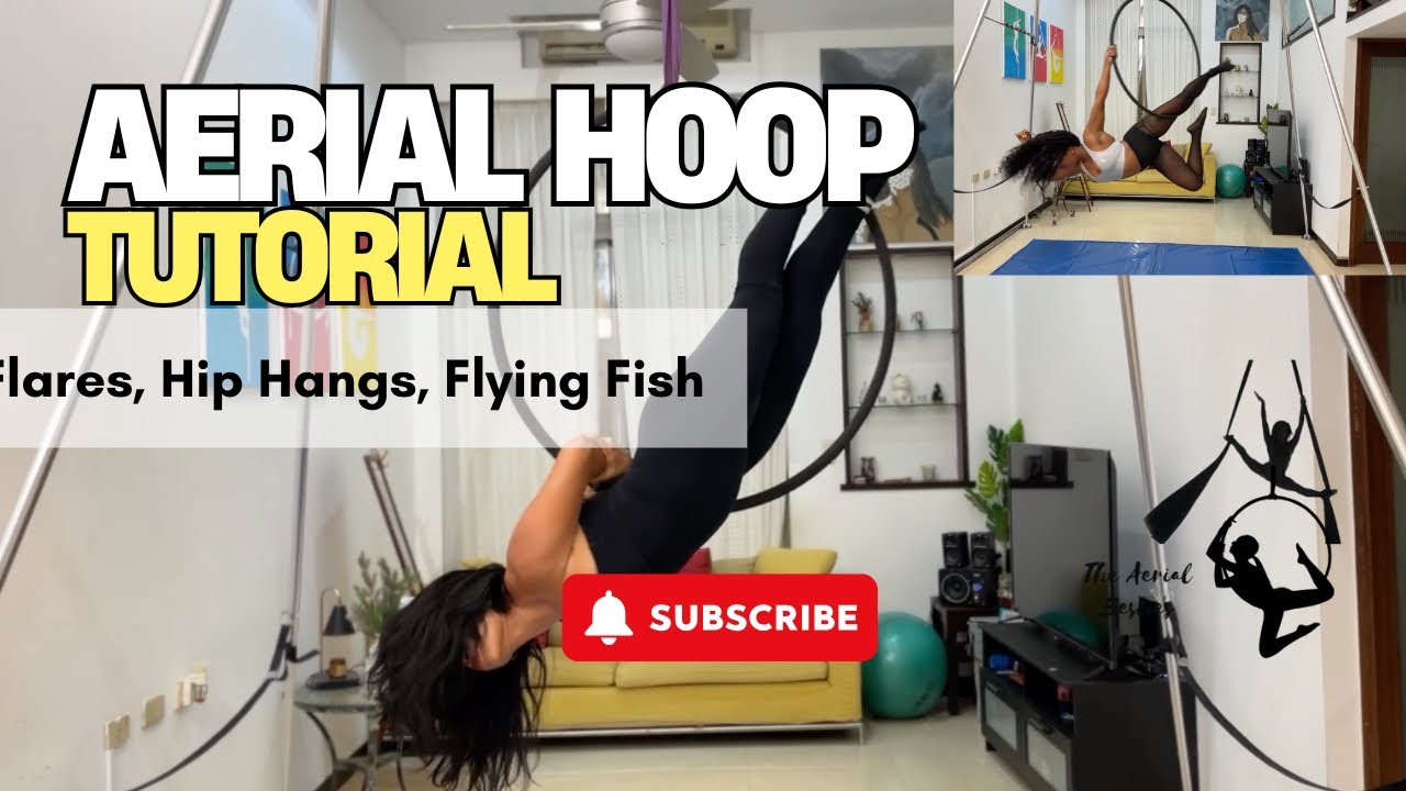 Intermediate/ Advanced Aerial Hoop Tutorial| Flares, Pullovers & Flying Fish | The Aerial Besties