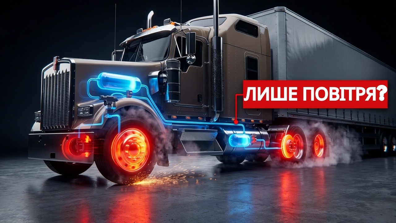 Як працюють пневматичні гальма у вантажівках?