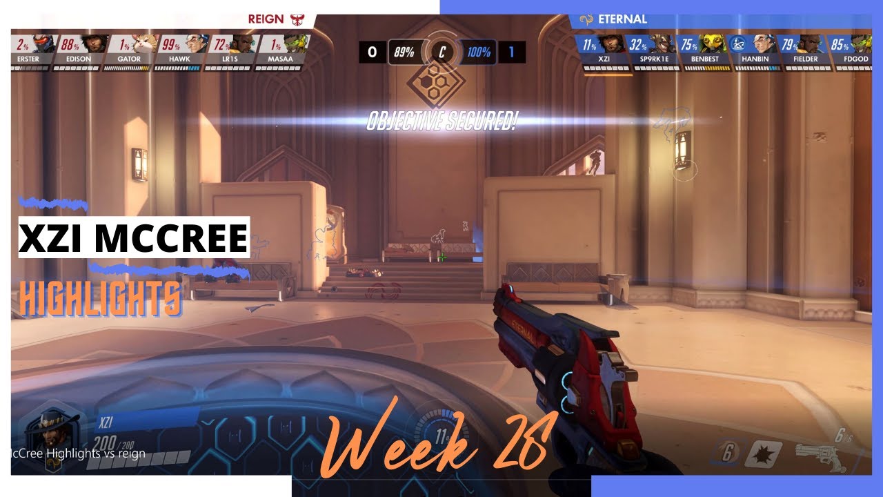 XZI MCCREE Highlights vs Atlanta Reign | OWL Season 2020 Week 28
