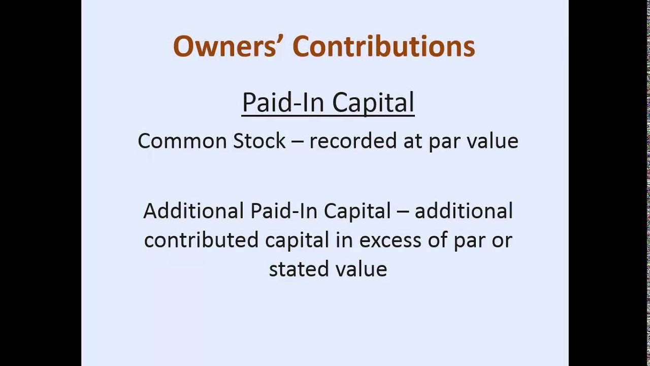 Concept of Par Value