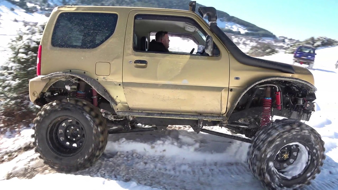 Greece off Road 4x4 in the snow #2  (Λέσχη 4x4 Λάρισας στον Κίσσαβο)