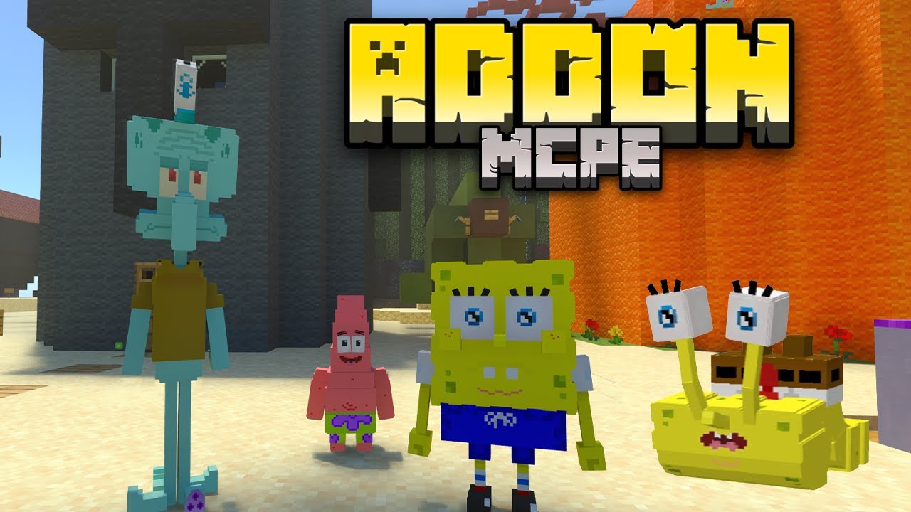 Addon SpongeBob MCPE 1.21 Free Beserta Map Bikini Bottom