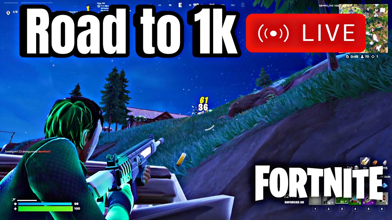 Fortnite kbm on ps5 [ No Facecam ] Build, zero build 😍 ME Servers🫡 Road to 1k 🔥
