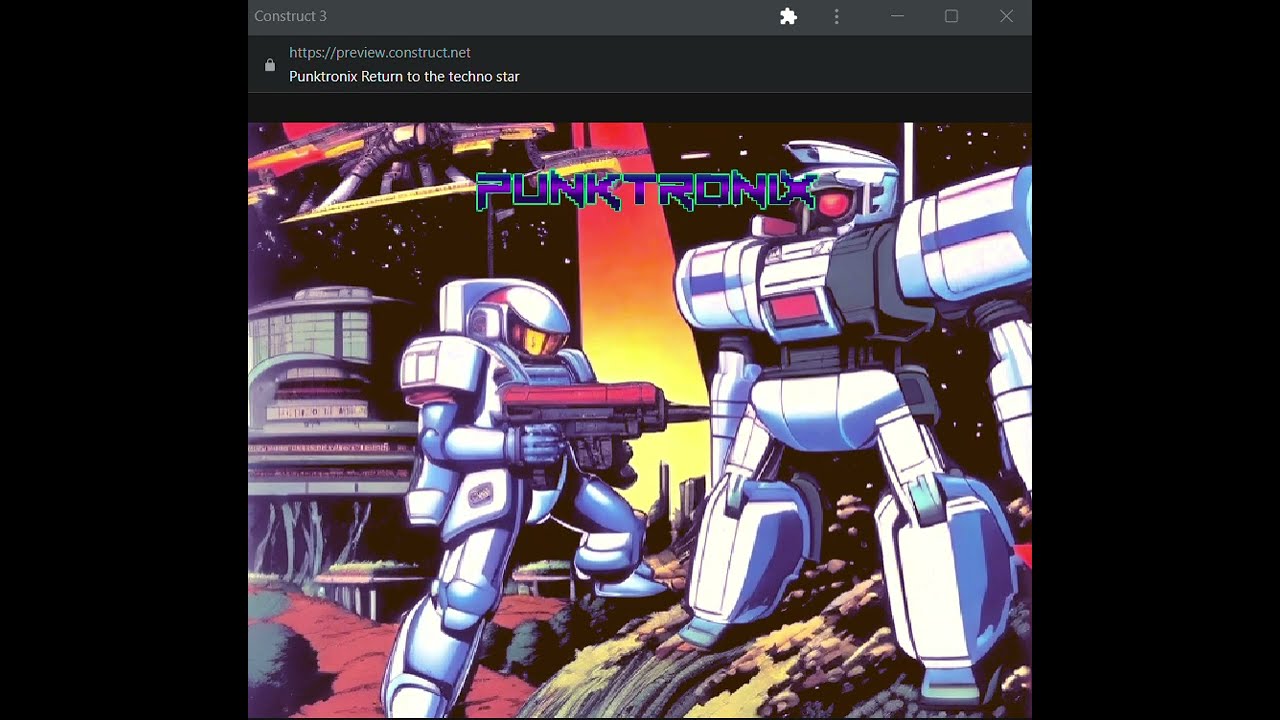 construct 3 3D - Punktronix Return to the Techno Star #construct3  3d #game #prototype #mech #anime