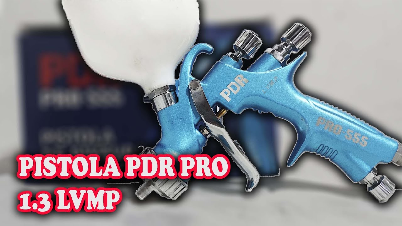 Regulagem de Pistola, Aplicação de Tinta Pu e Verniz, Pistola PDR PRO 555 1.3 LMVP