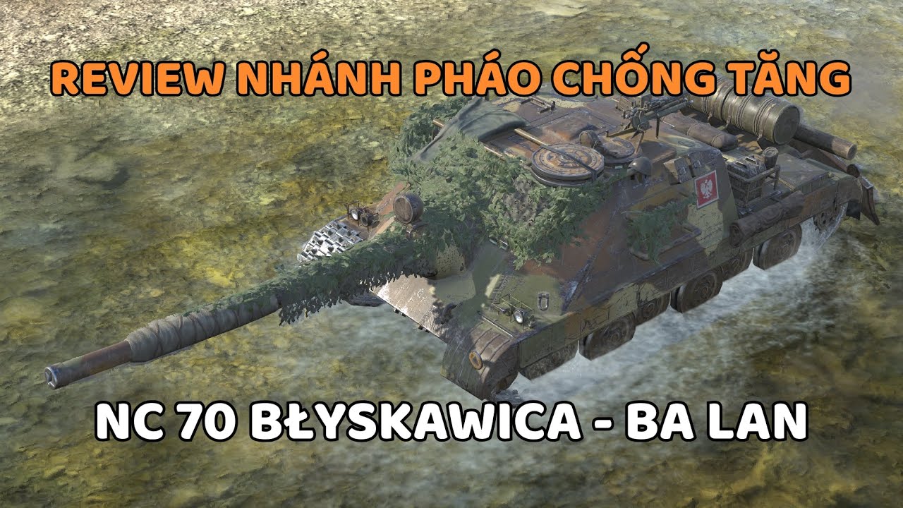 Nhánh pháo chống tăng NC 70 Błyskawica | WoT Blitz