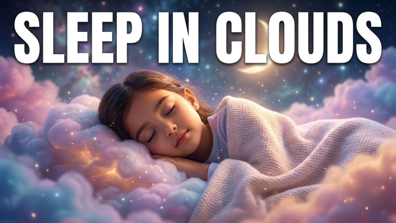 Calm Fairy Clouds Sleep Music 🌙 | 1 Hour Relaxing Space Lullaby for Sleep, Dreams & Relaxation