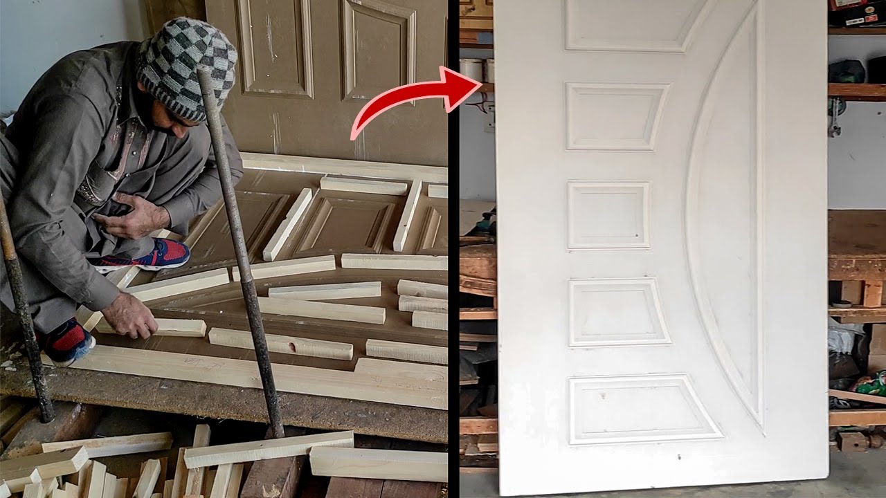 Wooden door pressing With Desi Technique | Malaysia panel Sheet Fillings.