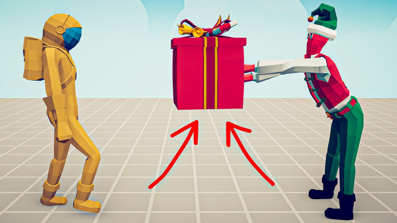 CHRISTMAS PRESENT ELF vs EVERY UNIT - Totally Accurate Battle Simulator TABS