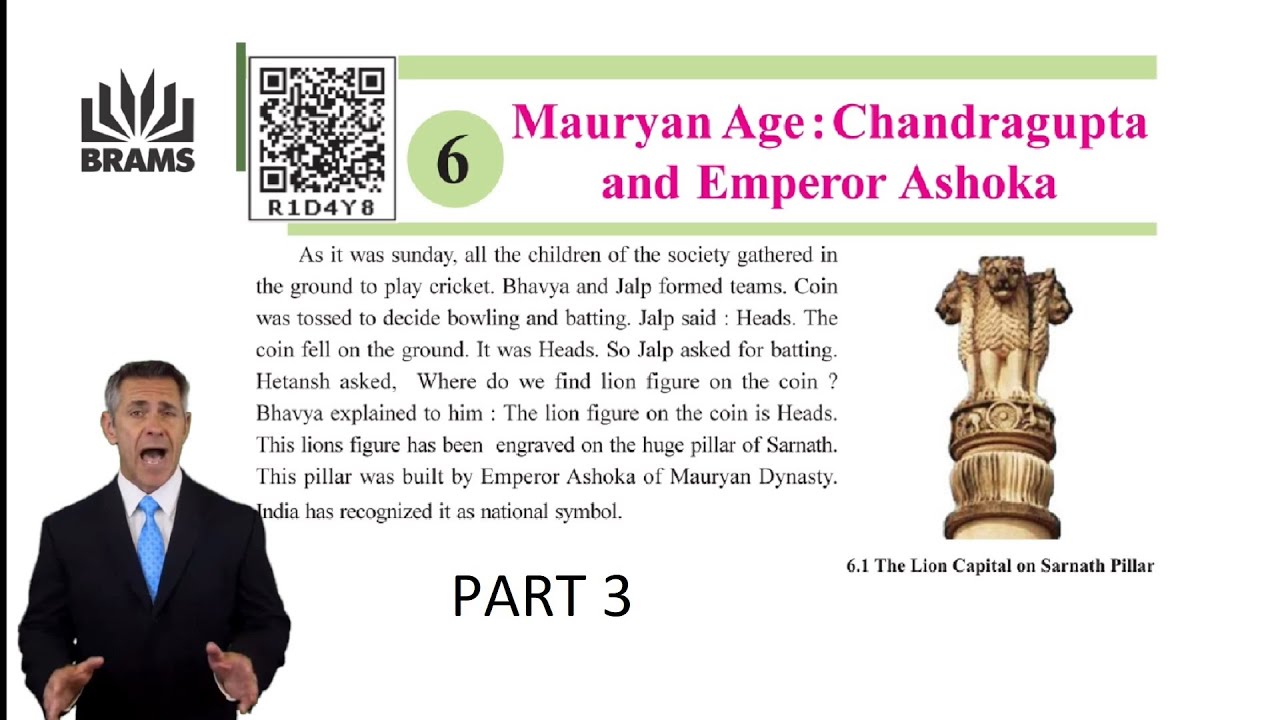 L6 PART 3 MAURYAN AGE CHANDRAGUPTA AND EMPEROR ASHOK CLASS 6 CHAPTER 6 HISOTRY GSEB GUJARAT BOARD