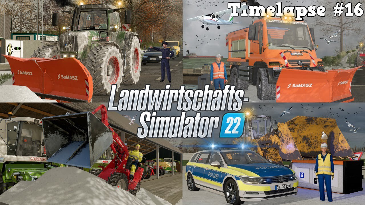 Spektakulärer WINTERDIENST an der OSTSEEKÜSTE! ❄️🚜💨 Ein dreister DIEBSTAHL?😱| [LS22] - Timelapse #16