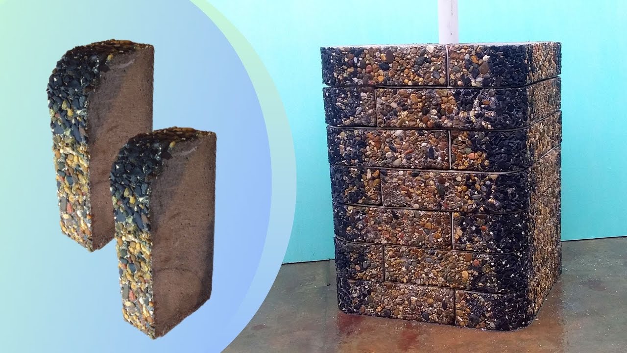 Making a brick with one rounded edge yourself.