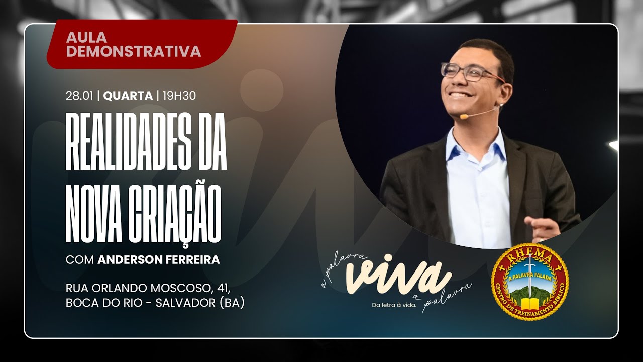 REALIDADES DA NOVA CRIAÇÃO | AULA DEMONSTRATIVA | ANDERSON FERREIRA | 28.01.2026