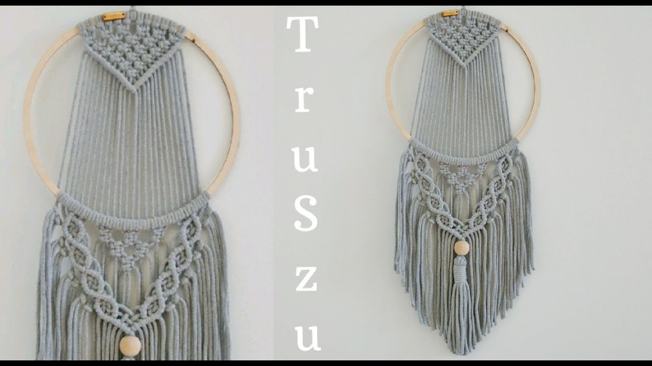 DIY MAKRAMA ŁAPACZ SNÓW / Macrame Dreamcatcher / Jak zrobić Łapacz Snów ze sznurka / BOHO DEKORACJE