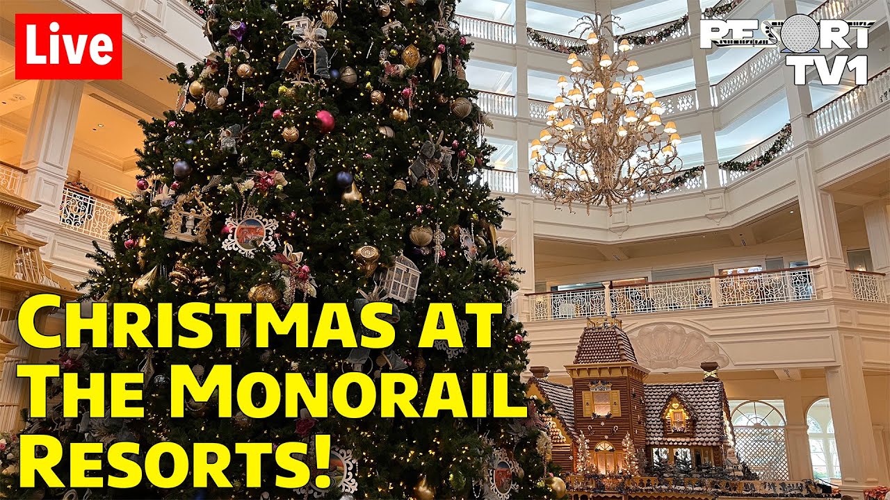 🔴Friday Night Live: Christmas at the Magic Kingdom Monorail Resorts - Walt Disney World Live Stream