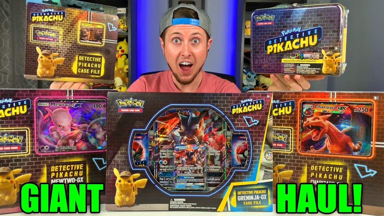 *GIANT DETECTIVE PIKACHU POKEMON CARDS HAUL!* Opening Every Box from Walmart!