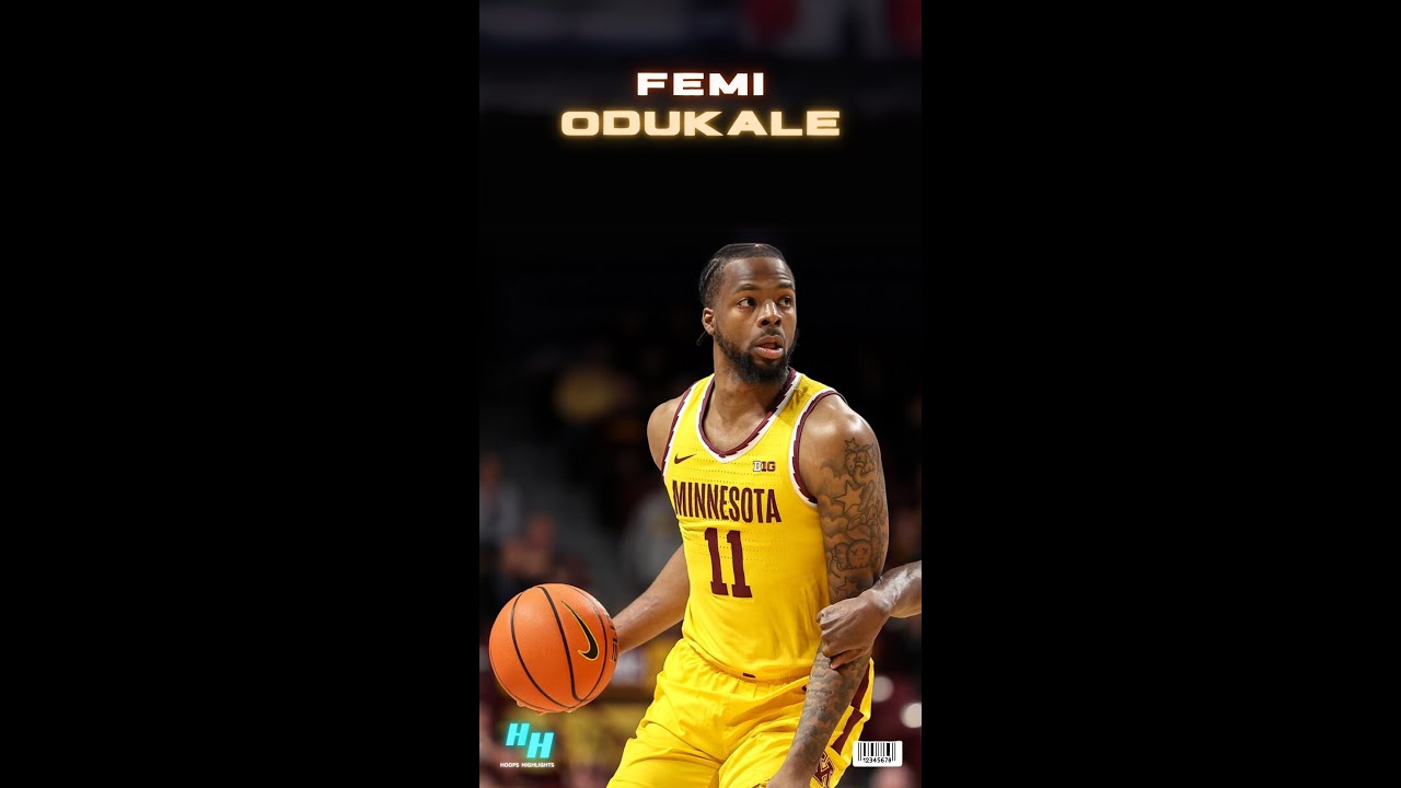 Femi Odukale Highlights 2024/25 || NCAA D1 – Big10 Conference || University of Minnesota 💪🔥