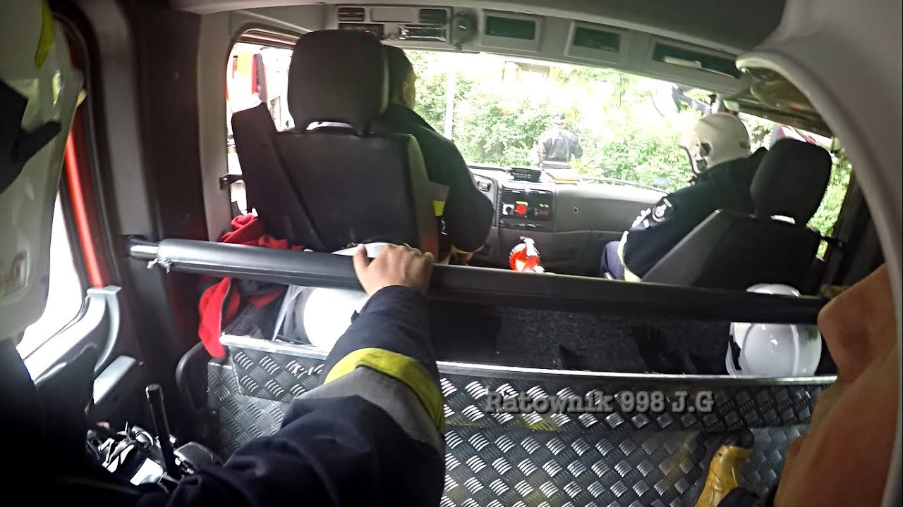 1# Helmet Cam (GoPro hero 4B) -Firefighter Poland , Fire maneuvers .. Straż Polska manewry osp