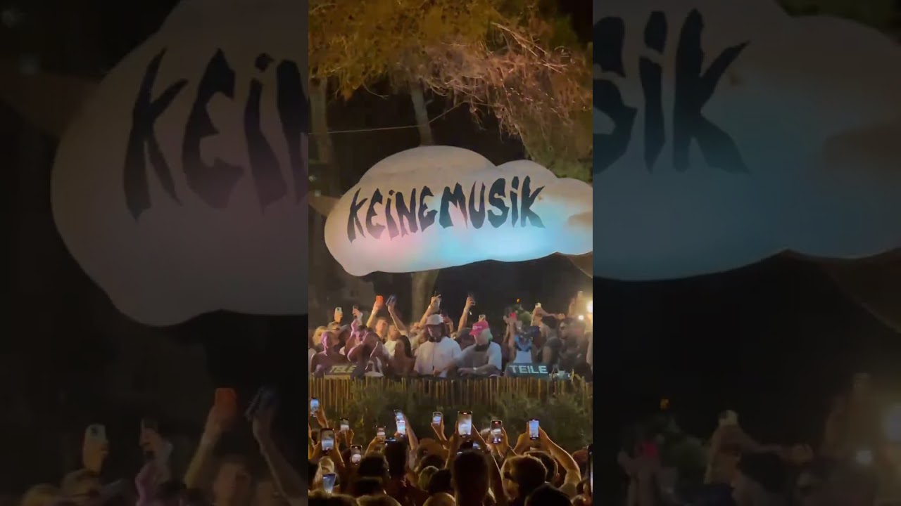 Keinemusik playing  (Dos amis- contesto )in Ibiza 2024 #keinemusik #afrohouse #summer #island #boat
