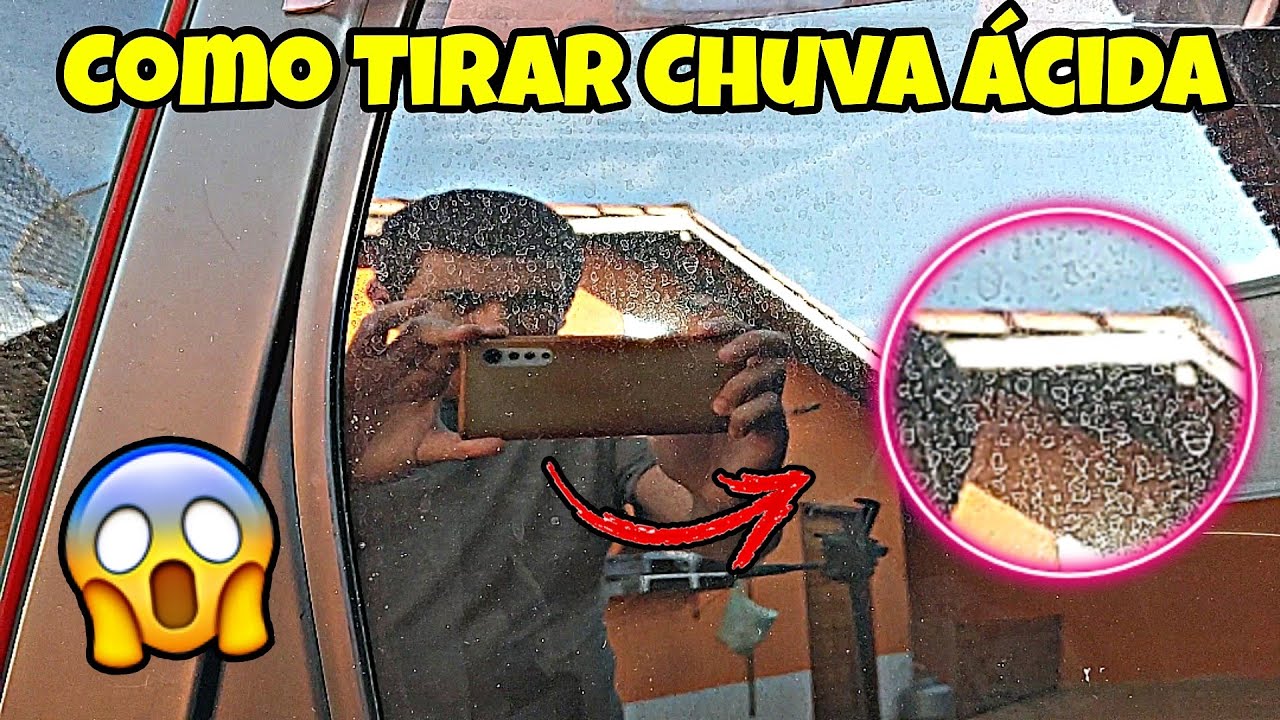 Como Tirar Chuva Ácida do Vidro