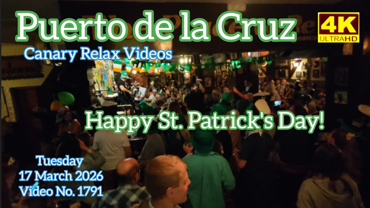Puerto de la Cruz Tenerife 🏝️ St. Patrick's Day in Molly Malone Irish Pub 