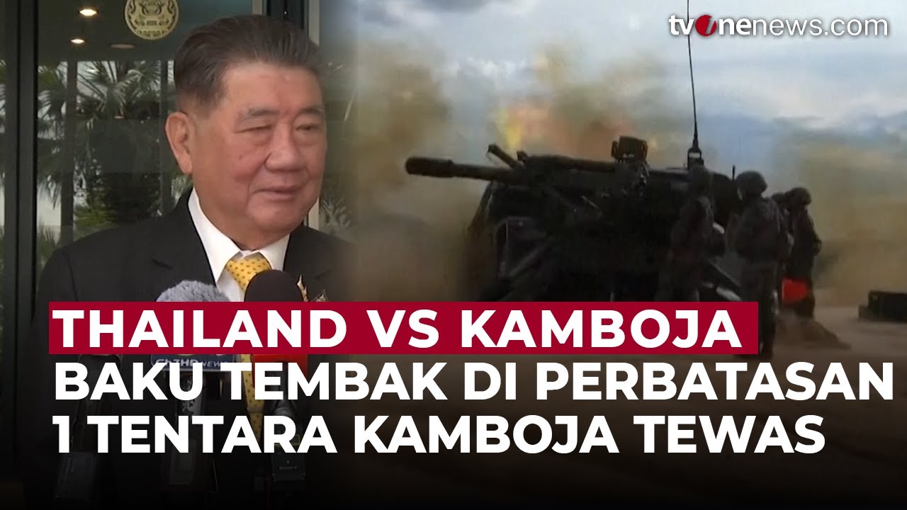 Memanas! Tentara Thailand vs Kamboja Baku Tembak di Perbatasan | OneNews Update