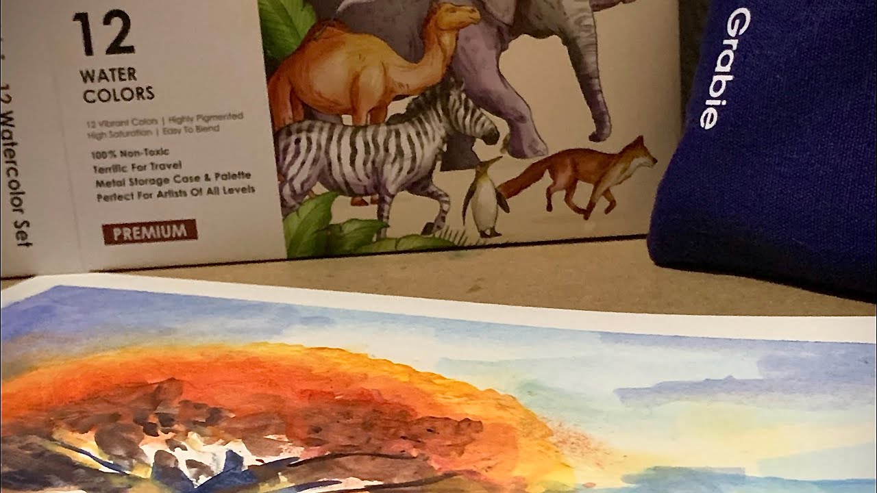 MY FIRST PRODUCT REVIEW!!! The Living Tree | Premium 12 Pan Watercolor | GRABIE Official