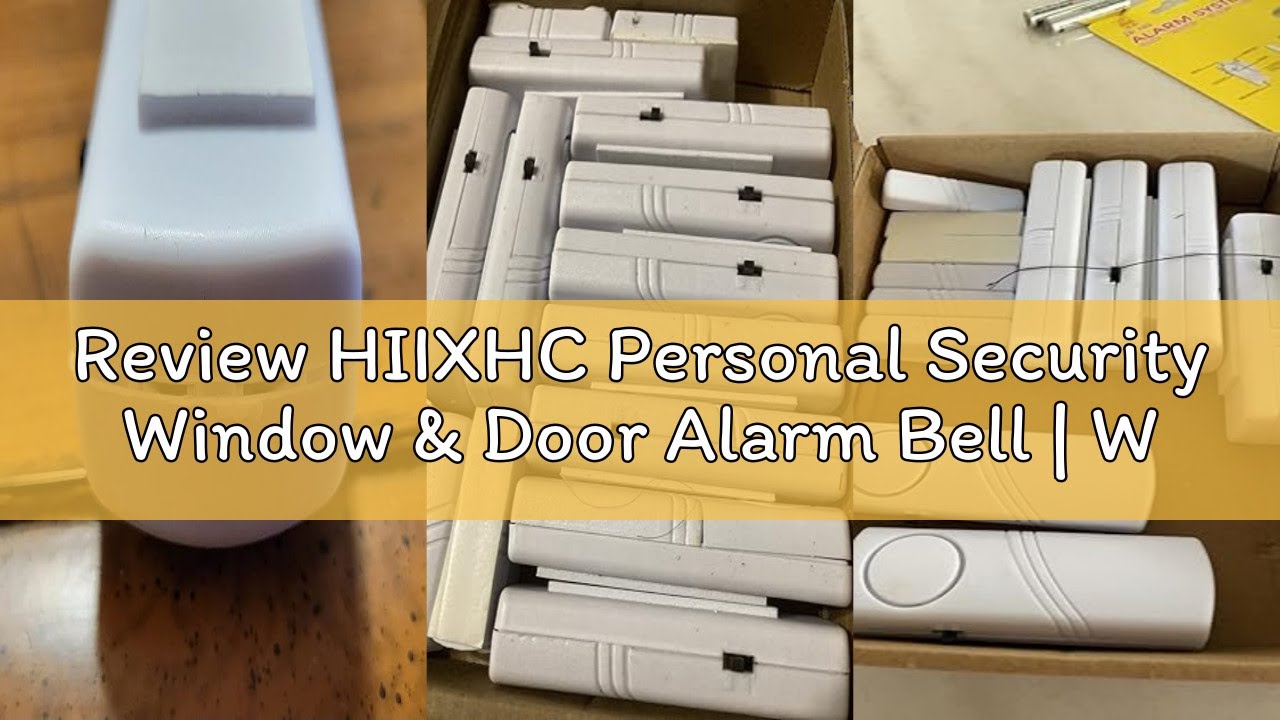 Review HIIXHC Personal Security Window & Door Alarm Bell | Wireless Sensor Door Window Burglar Alarm