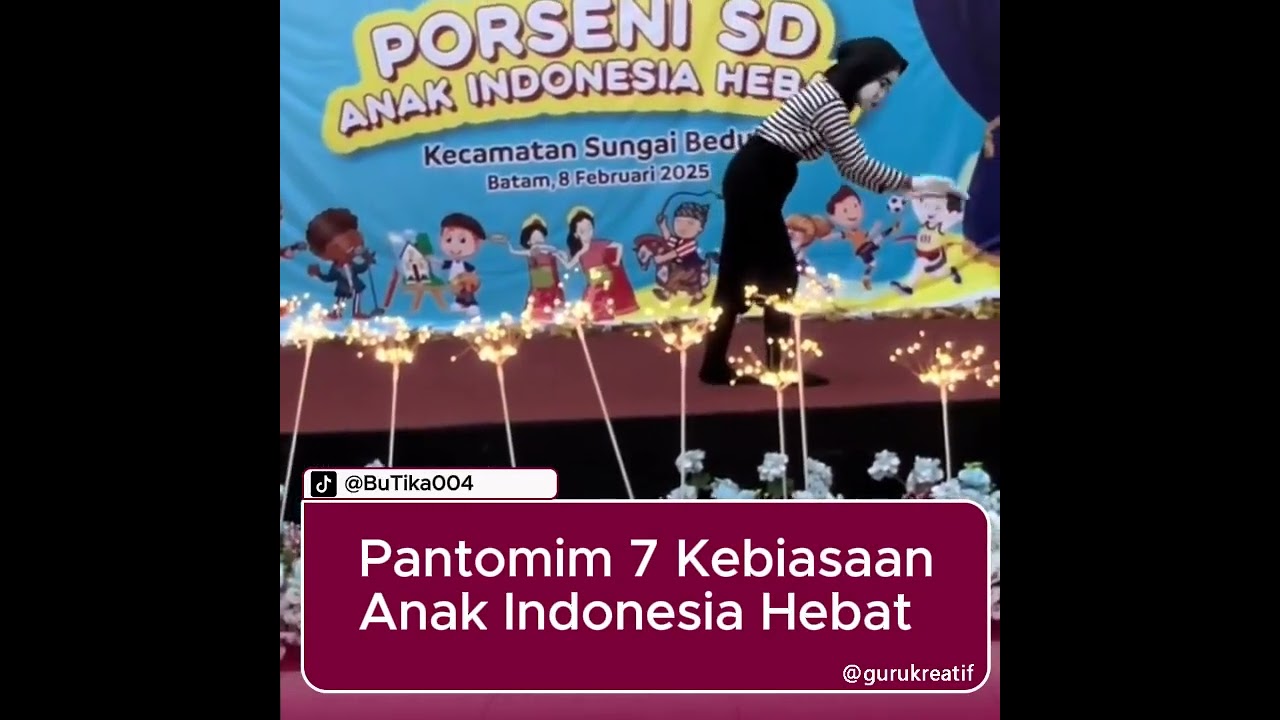 pakta lapangan|Pantomim 7 kebiasaan anak Indonesia hebat...‼️