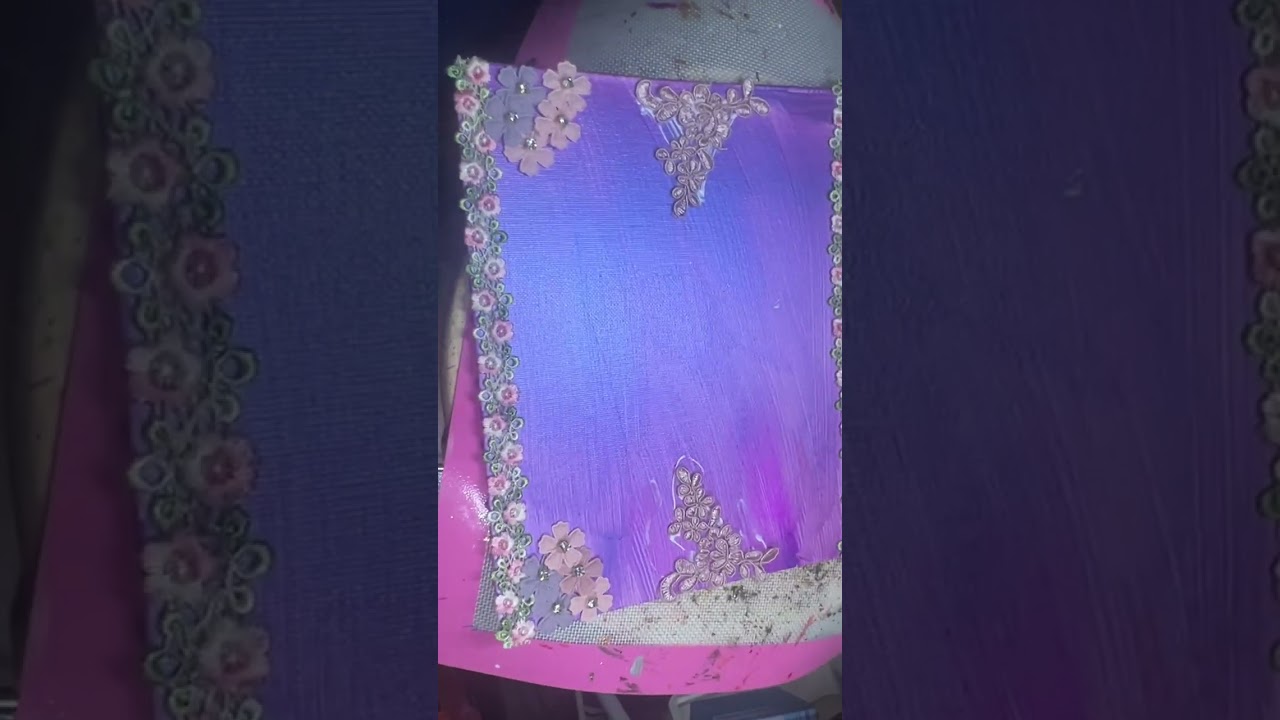 Lace Appliqu&eacute; 3D Mixed Media Art Tutorial