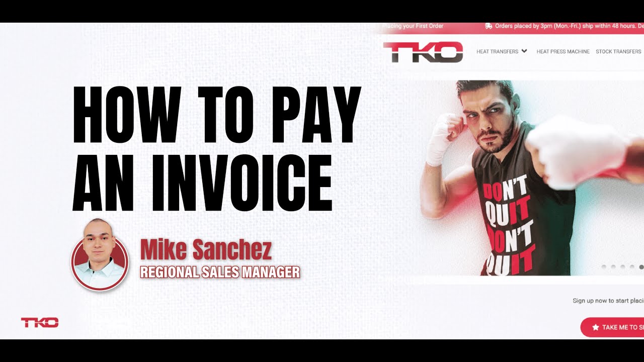 TKO | How to pay an invoice