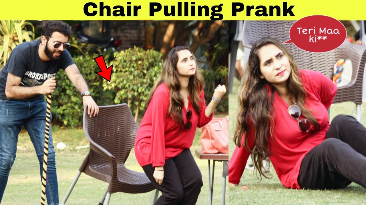 Chair Pulling Prank On Girl | Prank in Pakistan | @HitPranks