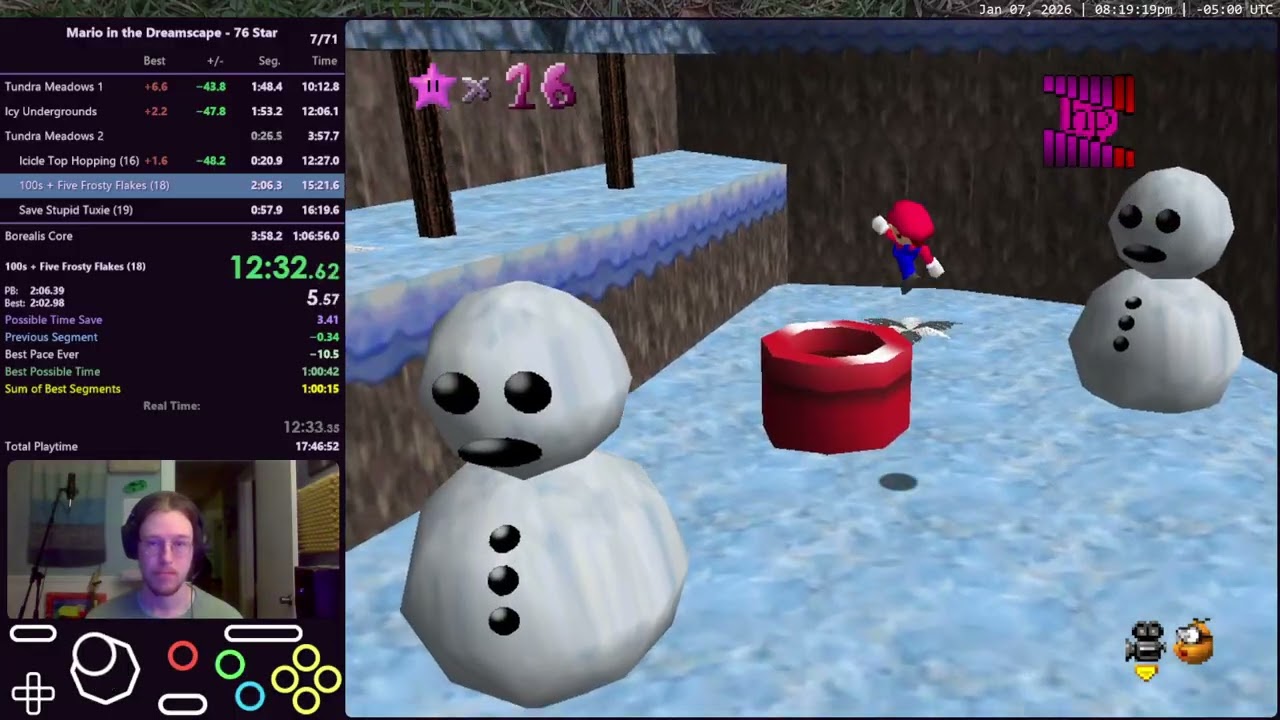 [WR] Mario in the Dreamscape 76 Star - 1h 5m 55s