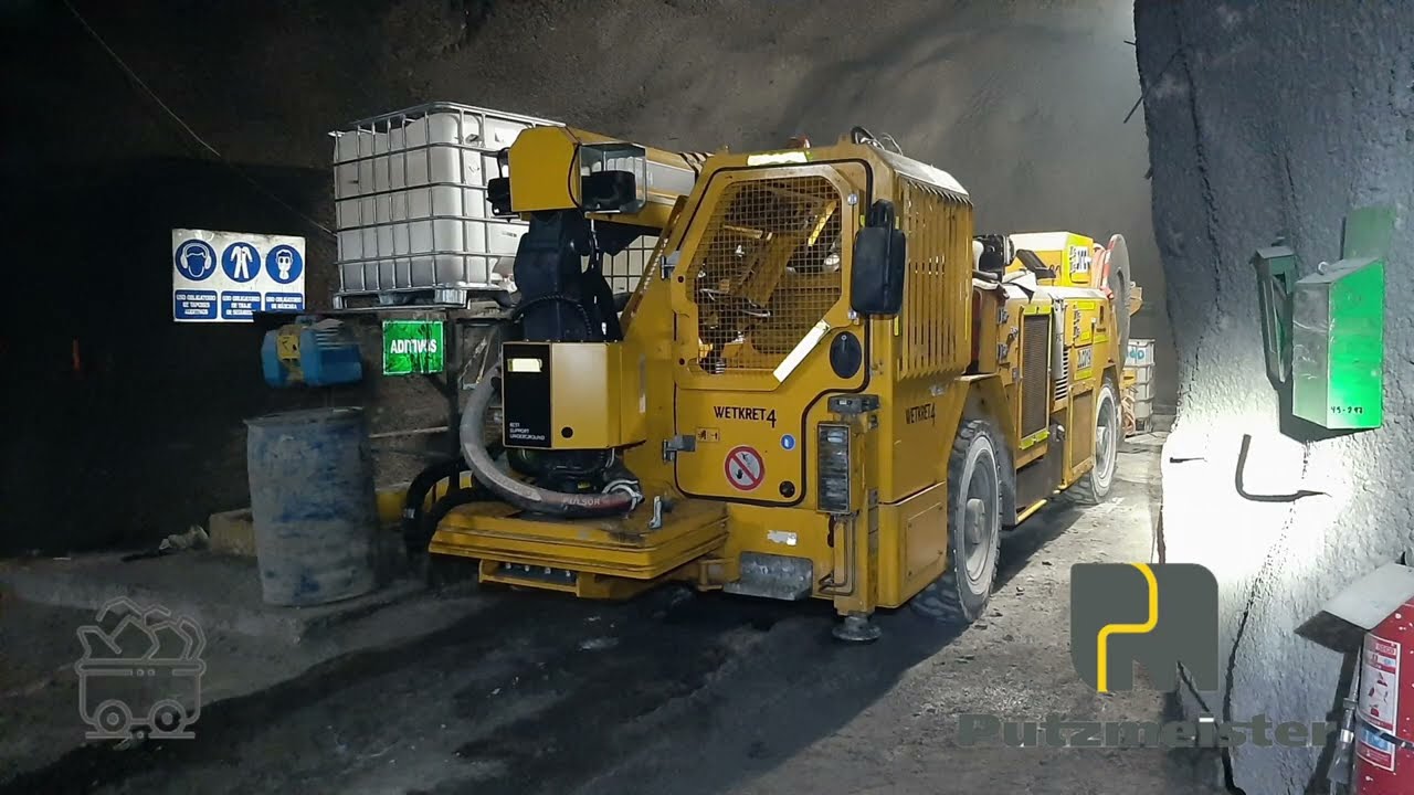 PUTZMEISTER Wetkret 4 | Shotcrete in Underground | Mining