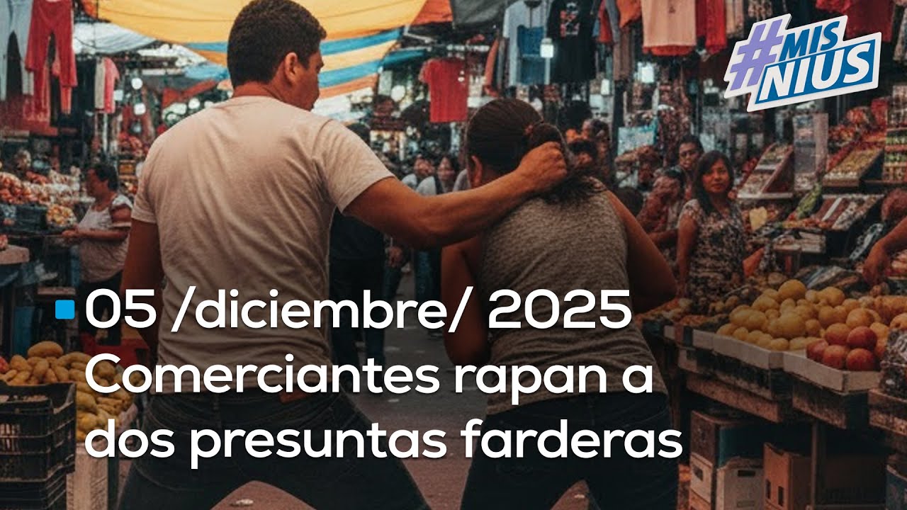 #MisNius | En Puebla comerciantes raparon a dos presuntas farderas