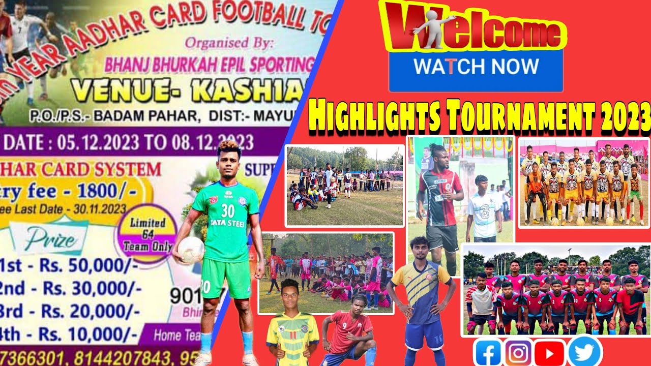 Biggest HighVoltage ADHAR CARD Football Tournament 2023||Prize Rs125000/- Dhamaka Sadhu marndi