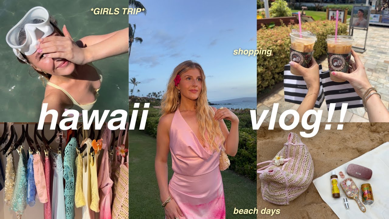 HAWAII VLOG 𓆉  girls trip! food, beach days, shopping, etc!